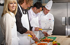 Learn about team building cooking classes at SAIT's downtown Culinary Campus